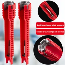 

8 In 1 Sink Magic Wrench Sink Faucet Plumbing Tools Multifunctional Anti-slip Wrench Multifunctional Wrench