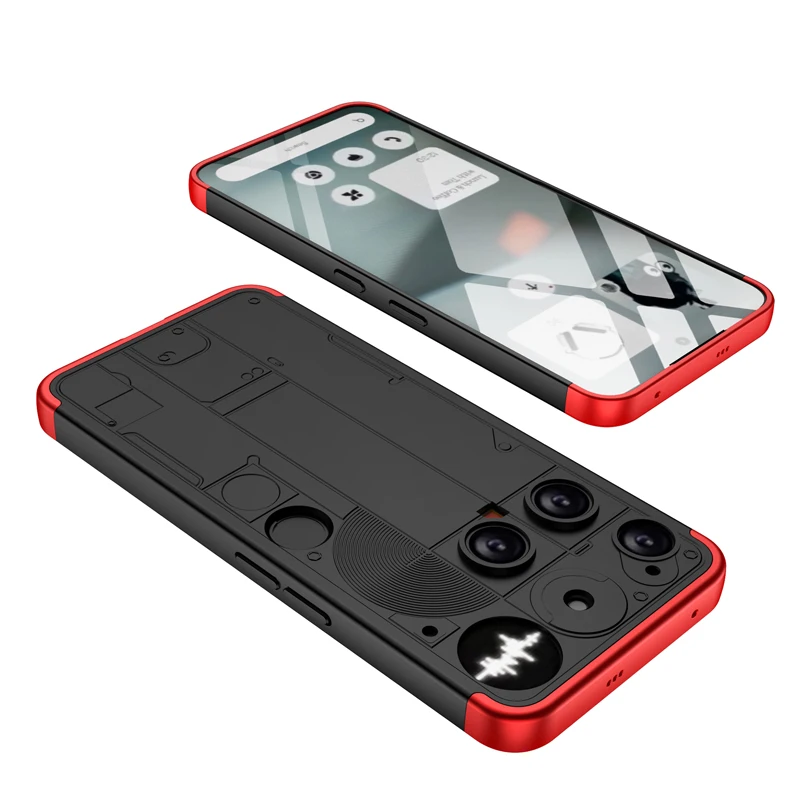 GKK Hard PC Shockproof 360 Full Protection Three-Stage Combination Phone Case