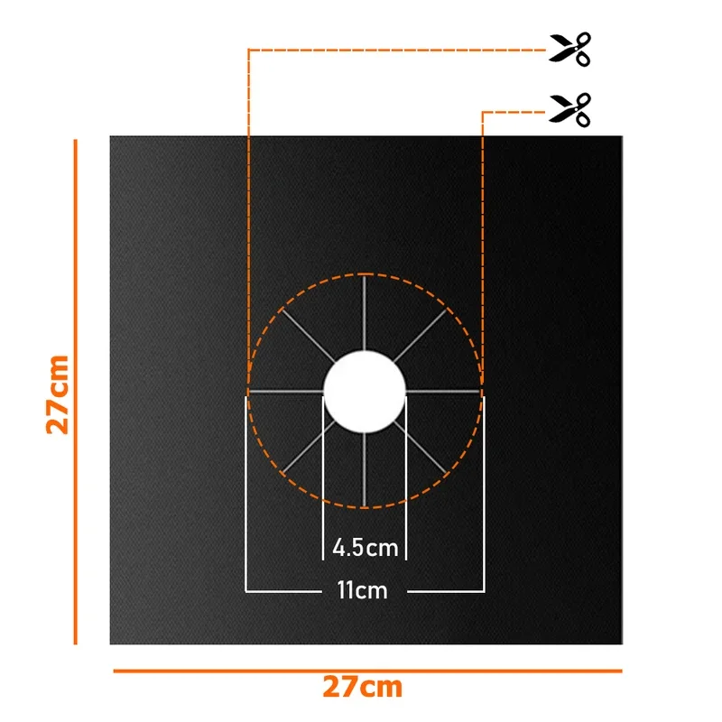 4/8pc stove protector cover liner gas stove protector gas stovetop burner kitchen accessories mat cooker cover gas stove protector