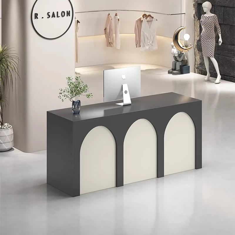 

Профессиональный прилавок для наличных, эстетическая мебель для ресепшн, Современная Минималистичная церковная мебель Pulpito, парикмахер, руководитель, офис