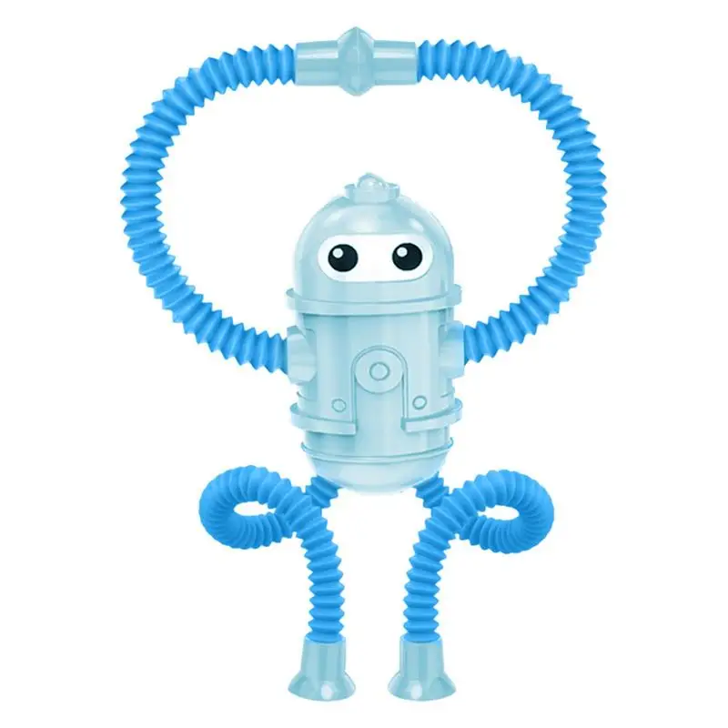 

Pop Tubes Sensory Toys Robot Design Stretchy Suction Cup Toy Shape Changing Telescopic Tube Fidget Toys With Robot Design For 6