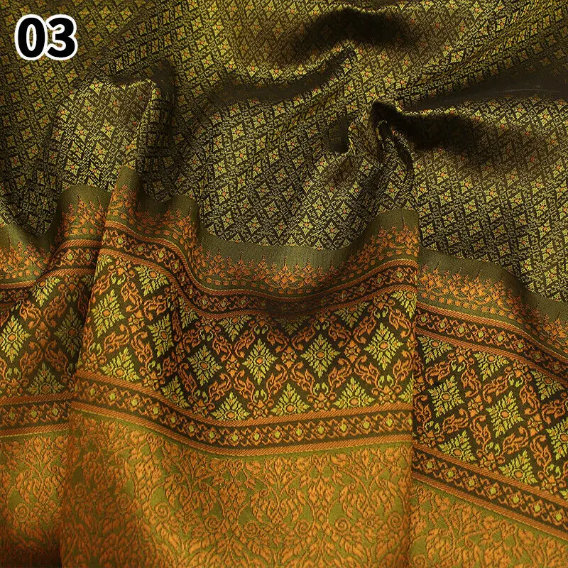 Neue Geprägte Jacquard Stoff Dai Ethnische Thai Kleidung Material Gedruckt Kleid Gerade Rock Tuch DIY Nähen Handwerk Liefert – Detail 9