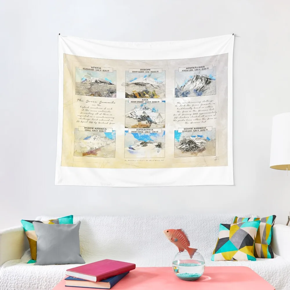 

7 Summits of the World Tapestry House Decor Wall Decor Wall Hanging Tapestry