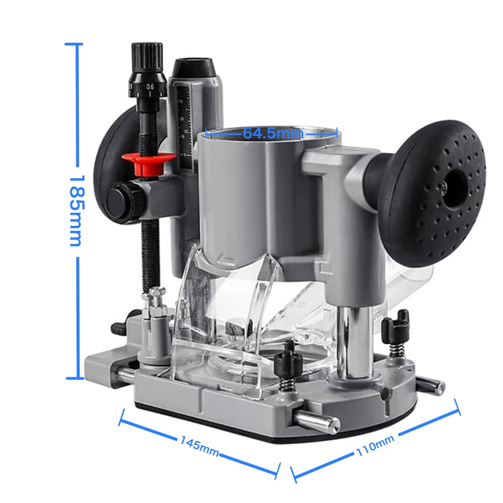 ONEKFYFD Compact Plunge Router Milling Trimming Machine Base Suitable for Calibre 65mm Trimming Machine Power Tool Accessories