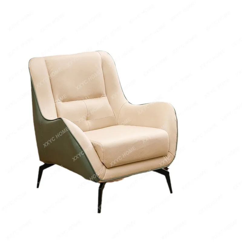 

Single-Seat Sofa Chair Talk about Small Apartment Faux Leather Lobby Living Room Chair