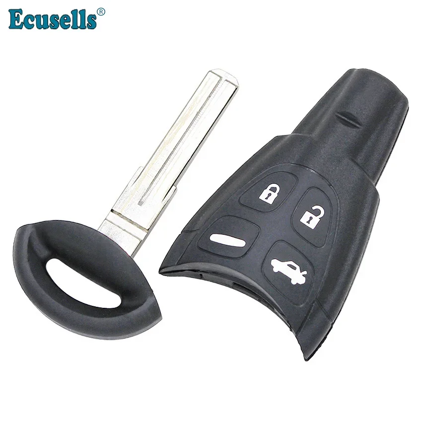 

Корпус дистанционного ключа с 4 кнопками для SAAB 9-3 2003 2004 2005 2006 2007 с встроенным ключом