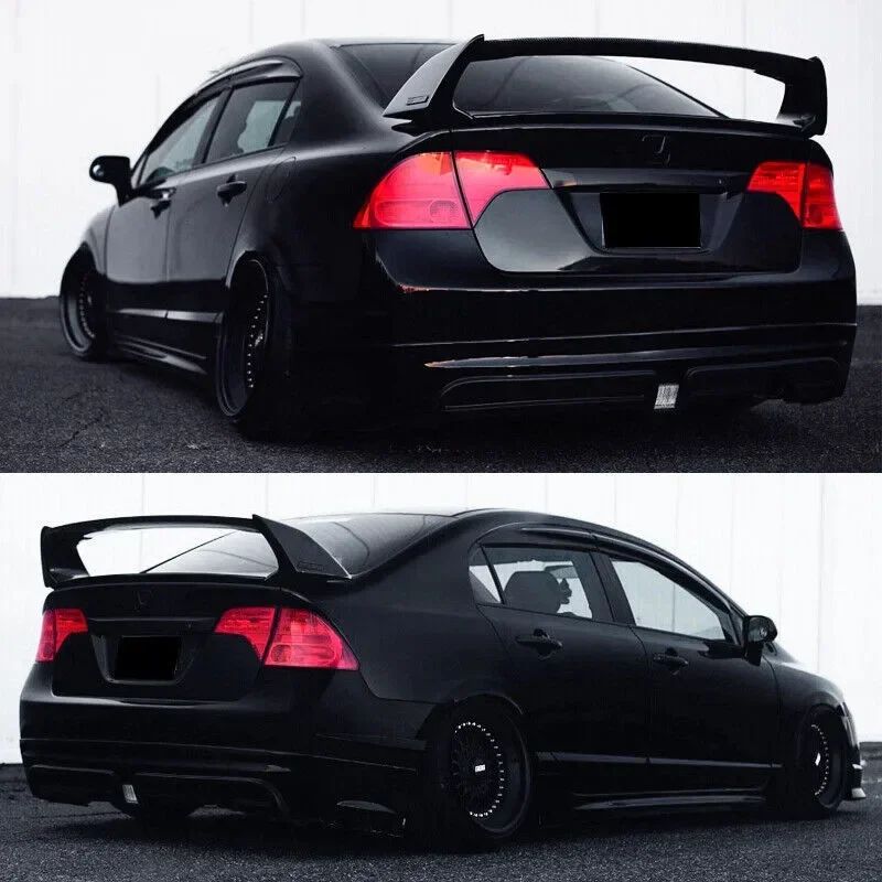 Ft 2006-2011 Honda Cvc 4DR Sedan Unpanted Mugen Style RR Trunk Wng
