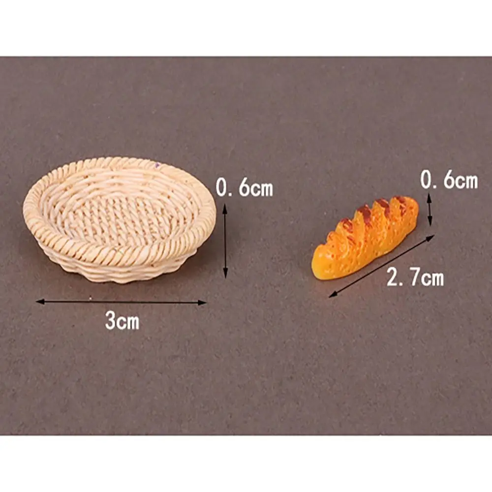 Resin Mini Food Models for 1:6 1:12 Dollhouse Kitchen Decor