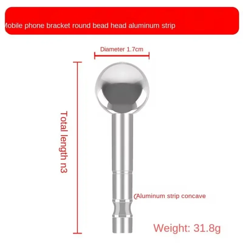 Microphone Adapter 3/8 To 1/4 Metal Ball Head for Boom Arm Replacement Screw Mount Bracket
