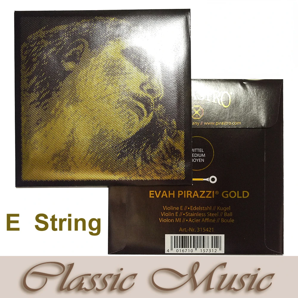 

Золотая струна для скрипки Evah Pirazzi, E String (315421), сделано в германии
