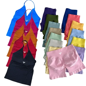 Seamless Gym Shorts Set 1