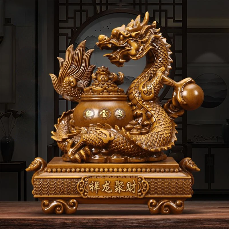 The Treasure Bowl Ornament Opening Housewarming Business Gift Ornaments Living Room Wine Cooler Office Entrance Decor