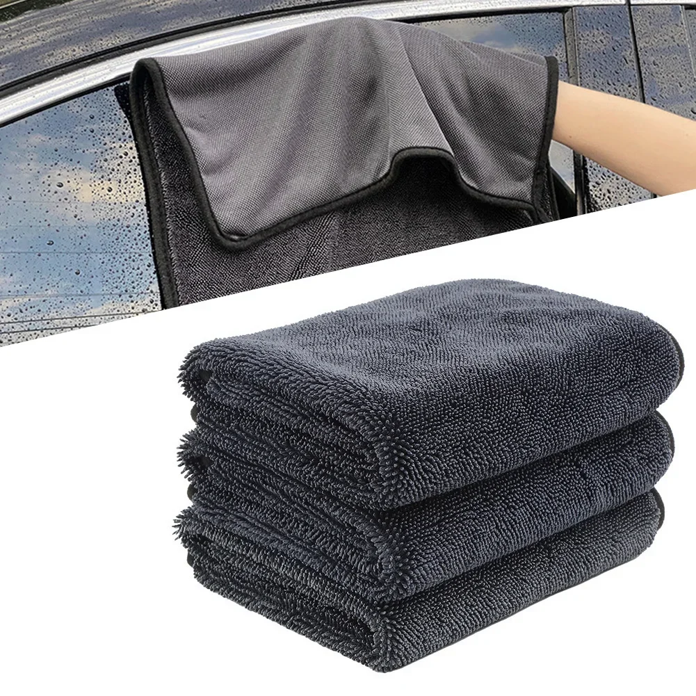 Car Wash Towel 1200GSM Microfiber Double-Sided Ultra Absorbent Car Wash Cloth Cleaning Drying Towel Washing Accessories 3