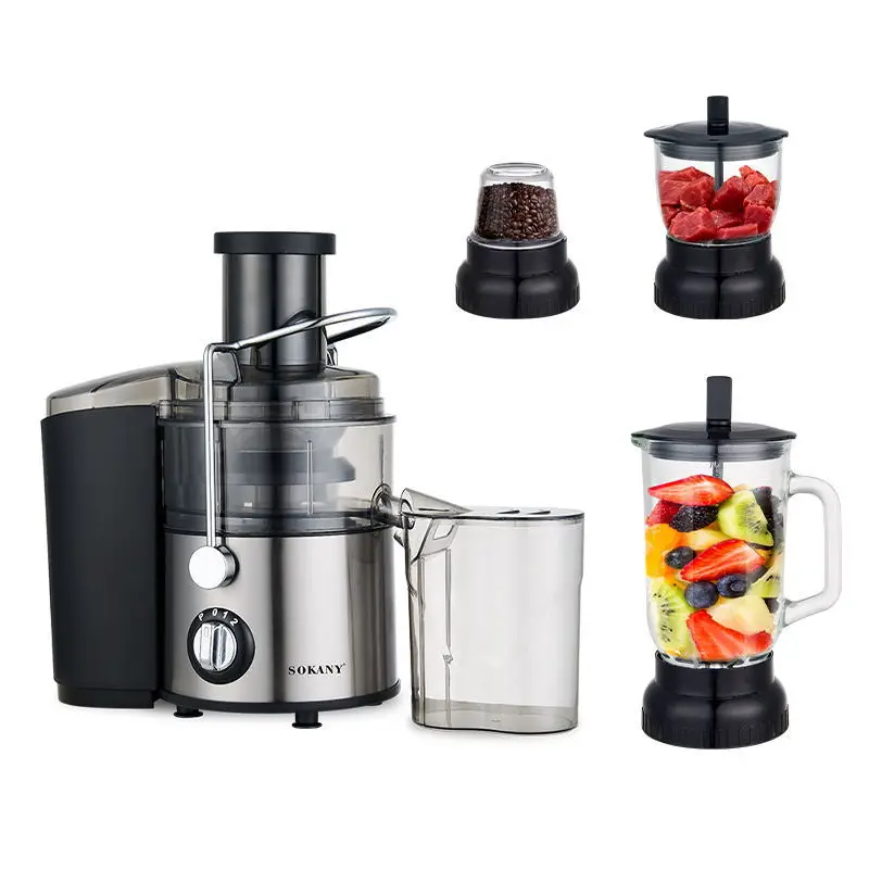 Houselin Juicer Machines,4 in 1 Juicer Extractor Max Power 800W, for Vegetable and Fruit with 3-Speed Setting,Easy to Clean 5