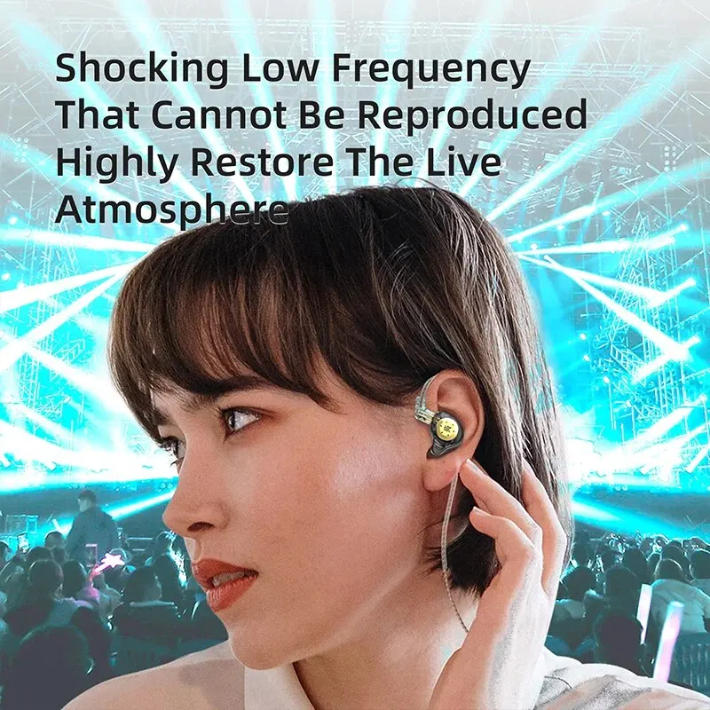 KZ EDX PRO Dynamic Earphones HIFI Bass Earbuds In Ear Monitor Sport Noise Cancelling Headset 3