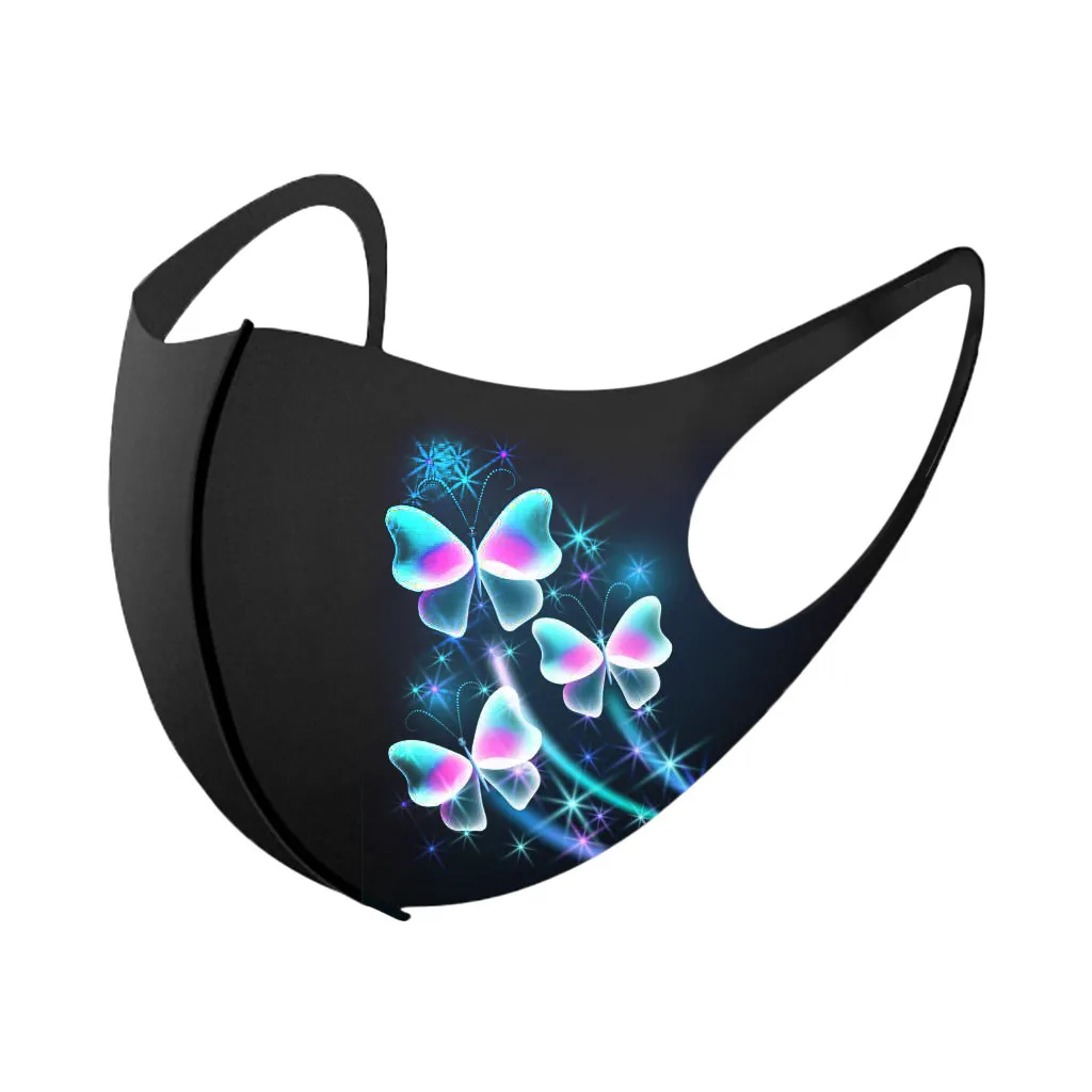 1PC Adult Prints Protection Face Mask Washable Earloop Outdoor Dust-Proof Disposable