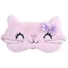 Cute Cat Soft Sleeping Eye Cover Mask Animal Plush Fabric Blindfold Relax Girls Lady For Home Traveling Eye Care 4