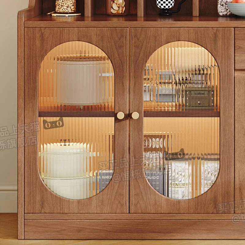 Nordic Solid Wood Sideboard Cabinet Modern Living Room Tea Water Locker Take in Simple Kitchen Furniture Arm&aacute;rio Cozinha FYSC