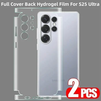 2 Pellicole Idrogel Posteriori per Samsung Galaxy S25 S24 Ultra Plus, Protezione Schermo HD Trasparente, Pellicola Protettiva S25 Plus S25 Ultra