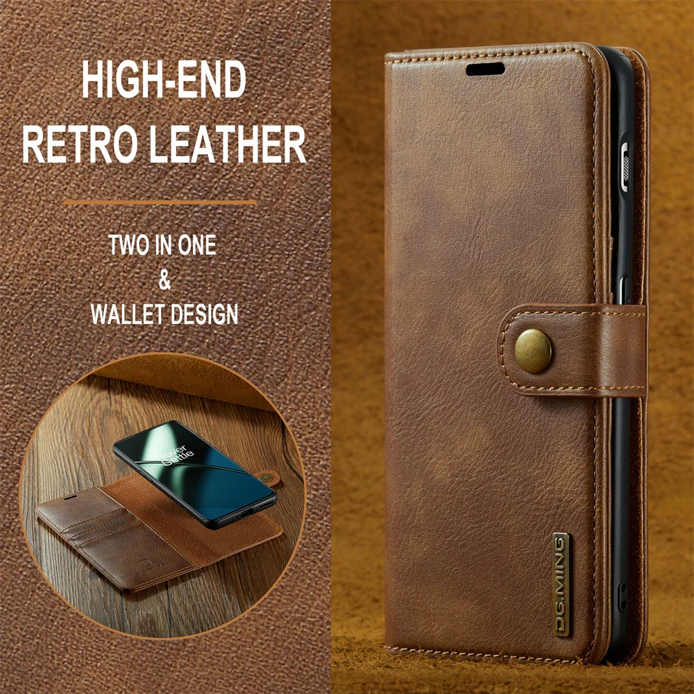 Premium 2-in-1 Detachable Magnetic Leather Wallet Case - Flip Folio Cover