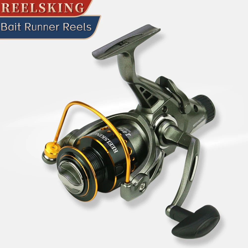 

High Strength Sea Wheel Front Rear Brake Carp Fishing Reel Metal Baitrunner Saltwater Spinning Reels 3000 4000 5000 6000 Coil