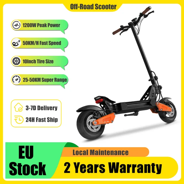 Trottinette électrique tout-terrain AOVOPRO 1200W haute performance avec contrôleur APP intelligent, batterie 13.5AH, autonomie d'environ 50 km, trottinette électrique pour adultes 1