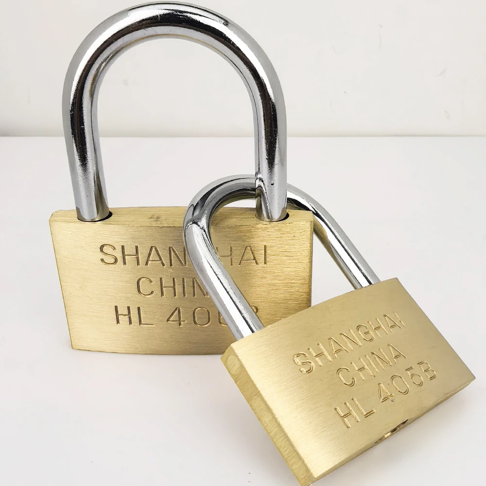 Durable Copper Padlock with Keys for Travel and Home Security