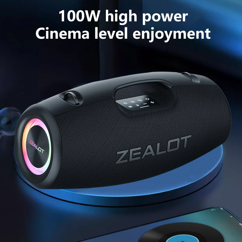 ZEALOT S78 ワイヤレススピーカー 100W Zealot S78 100W Wireless Speakers, DSP Technology ,Dream