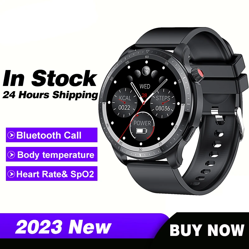 

Смарт-часы мужские с Bluetooth, пульсометром и тонометром, 100 + спортивные