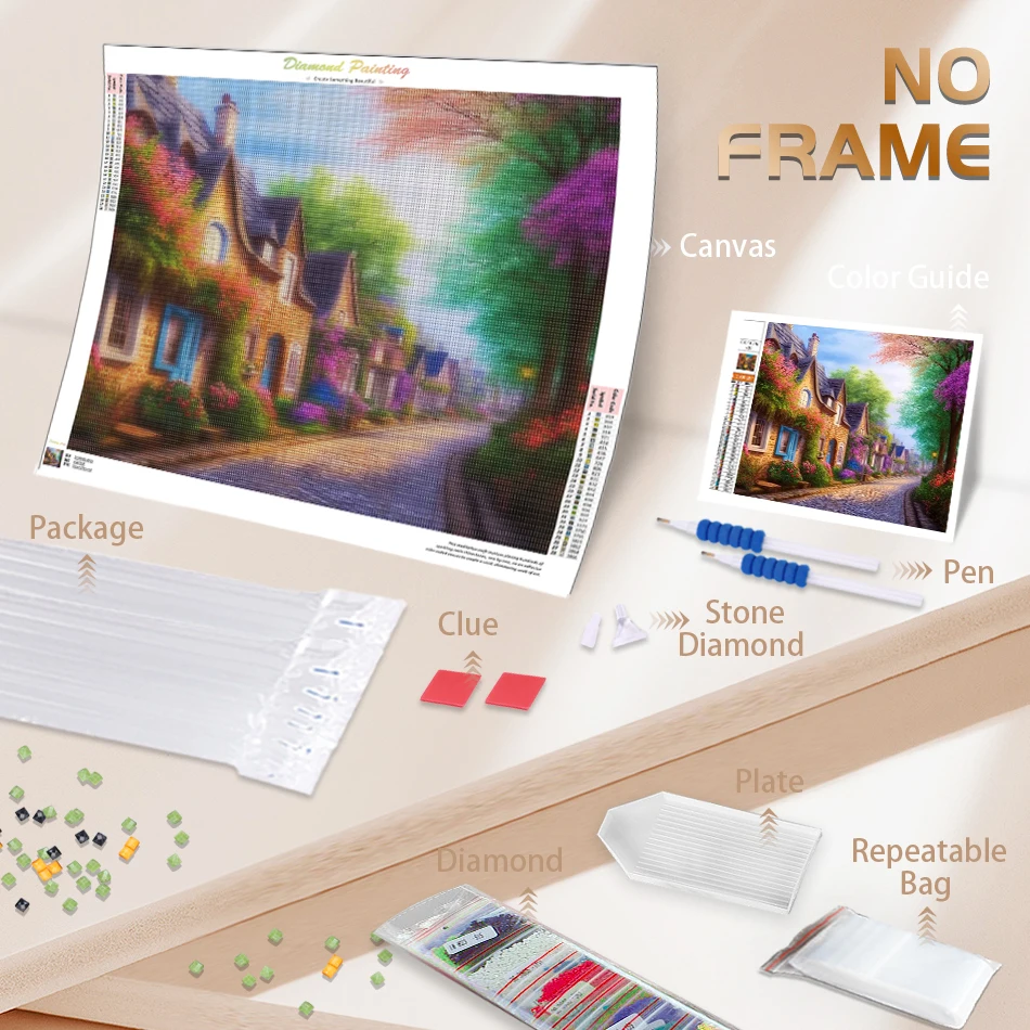 GATYZTORY-Pintura De Diamante Kit, Flor De Diamante Mosaico, Strass Fotos, Praça Completa Diamante Bordado, Decoração De Casa, Venda