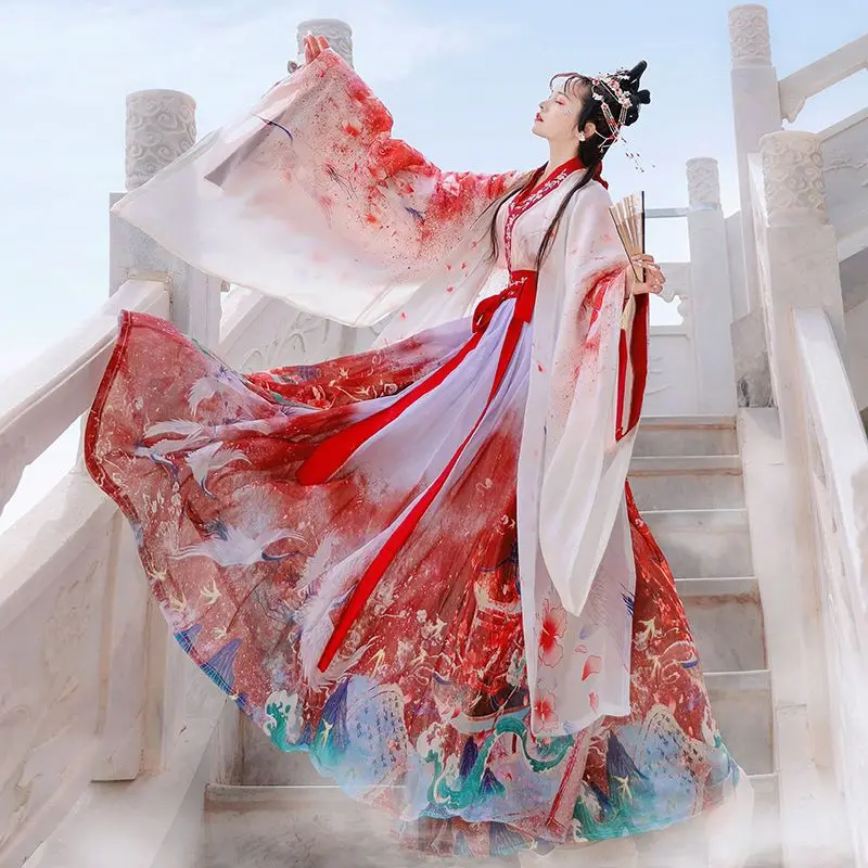 

Men&Womne Couples Hanfu Chinese Traditional Gradient Hanfu Ancient Chinese Hanfu Set Halloween Cosplay Costume Hanfu Sets Dress
