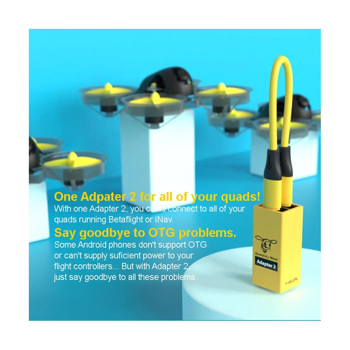 

Адаптер SpeedyBee 2 полнофункциональный надежный 1-6S XT60 PH2.0 для Betaflight INAV F4 F7 обновленная конфигурация контроллера полета