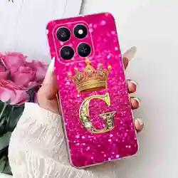 Fashionable Crown Flower Soft Silicone TPU Phone Case - 6.77 for Honor 400 Smart 5G (8G)