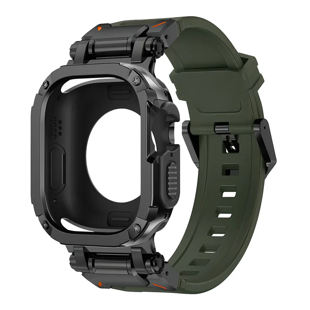 Silicone Strap with TPU Protective Case and Bracelet