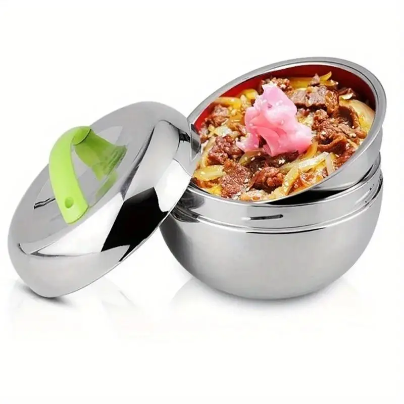 New Portable Office School Insulated Stainless Steel Bento Food Container Lunch Box Home Kitchen Storage Rice Box Supplies