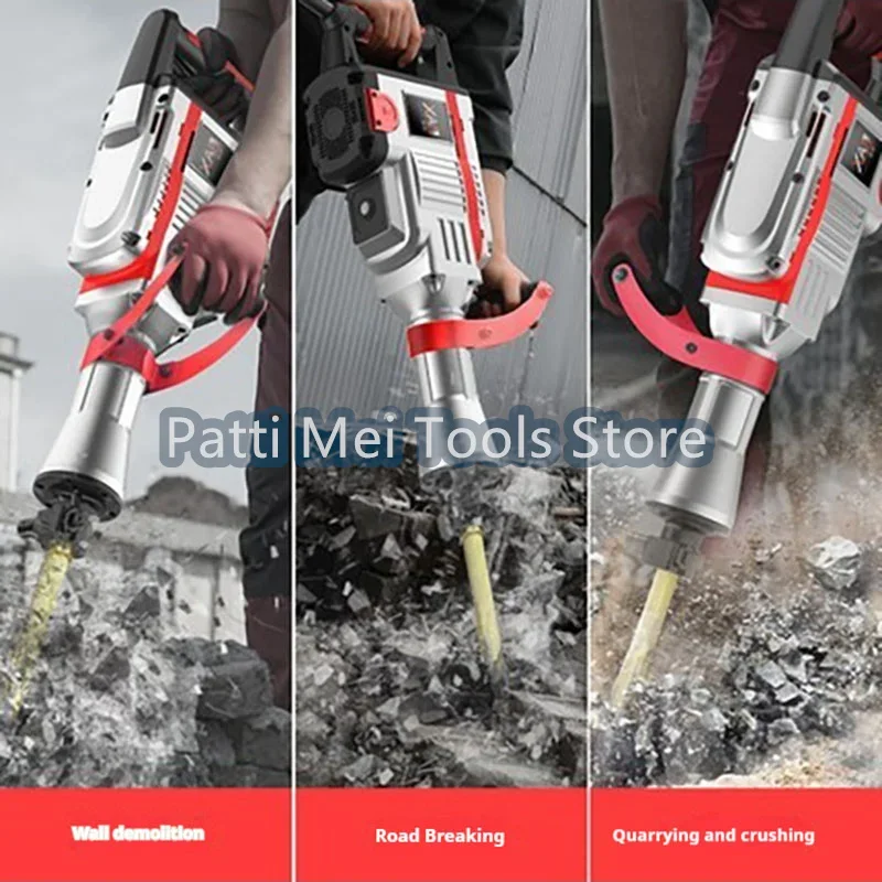 Concrete Breaker Jack Hammer Heavy Duty Electric Demolition Hammer Electric Pick Drill Breaker For Road Concrete Demolitio 6