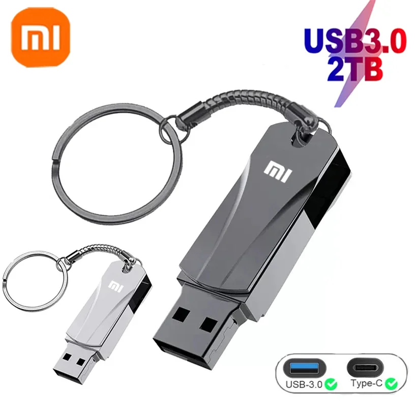 

Xiaomi Mini Pen Drive USB Memory USB Flash Drives 2TB 1TB 16TB TYPE C High Speed Usb 3.0 Waterproof Pendrive U Disk New