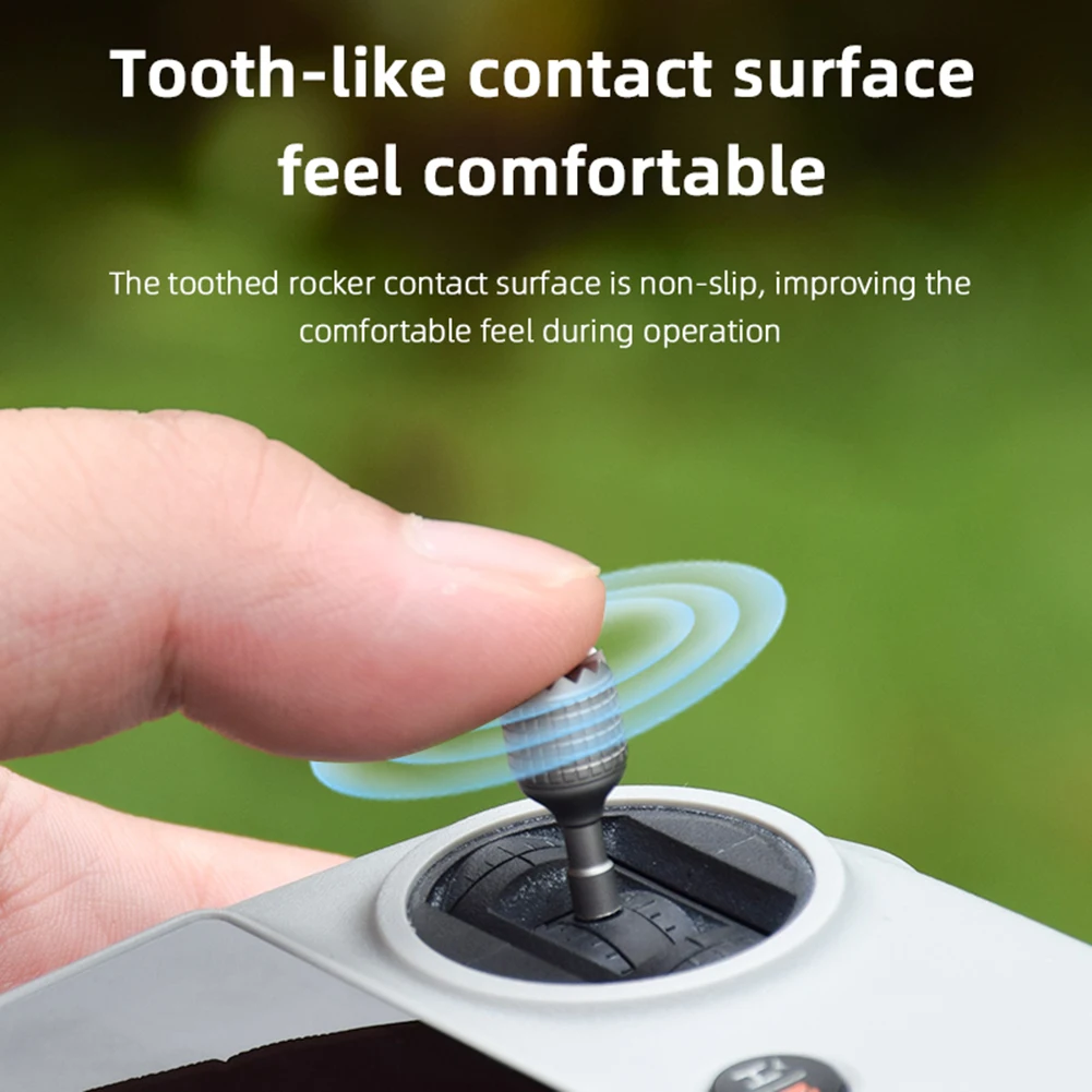 2 PCS RC Controller Sticks Aluminum Alloy Remote Controller Sticks Replacement Control Joystick Thumb Rocker for DJI Mini 3 Pro