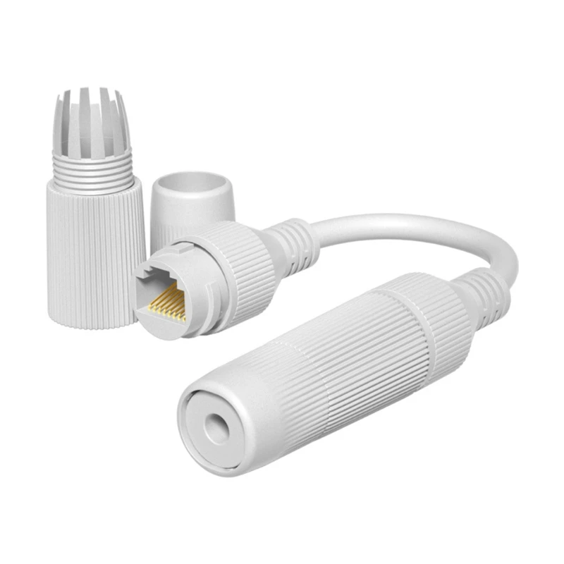 

RJ45 Waterproof IP67 Ethernet Network Cable Connector Outdoor Broadband Network Cable Dustproof Extender PVC Connector Dropship