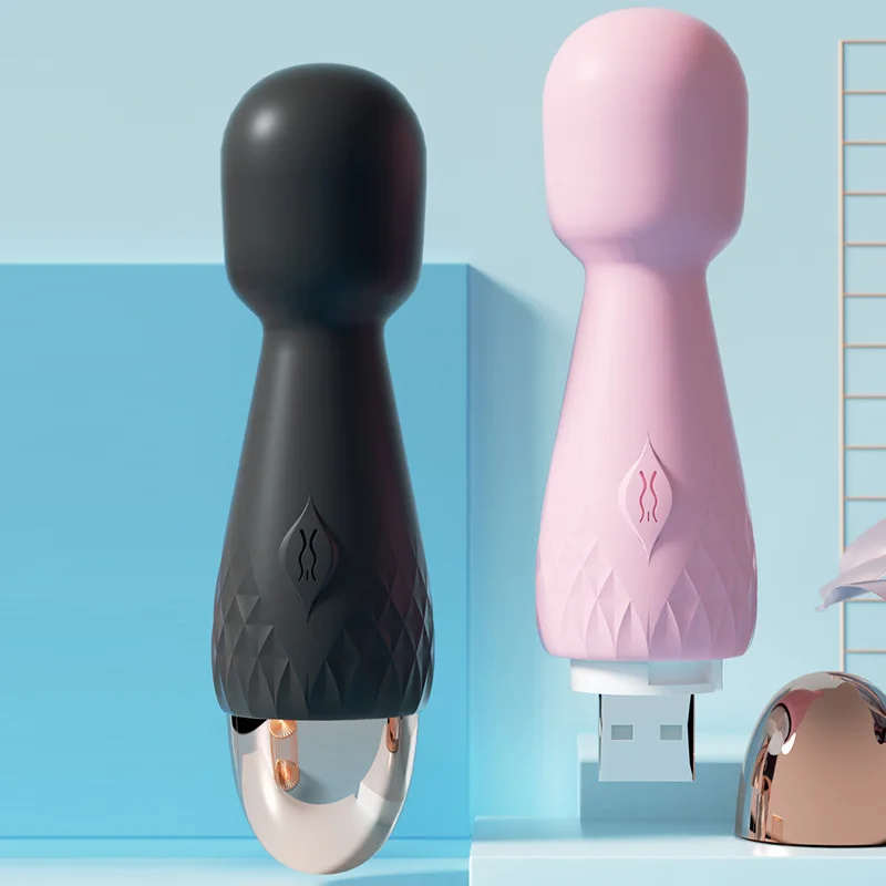 Mini-Vibrator für Frauen, tragbarer AV-Stab, 10 Modi, Vibration, Mini-Massagegerät, wiederaufladbar, wasserdicht, Masturbator, Sexy Shop_voghion.com