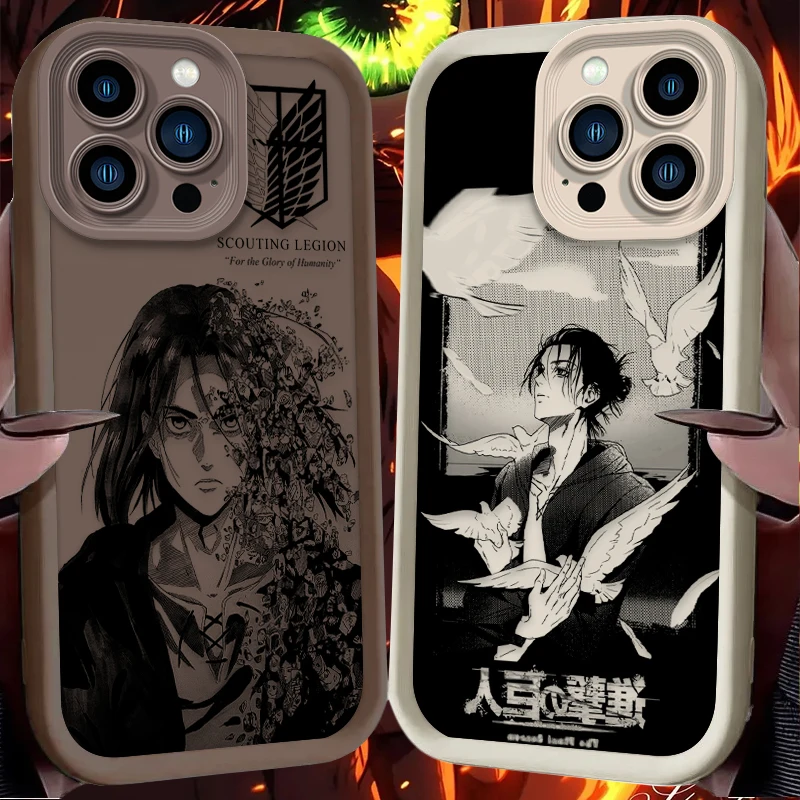 Anime Attack on Titan Eren Shockproof Phone Case