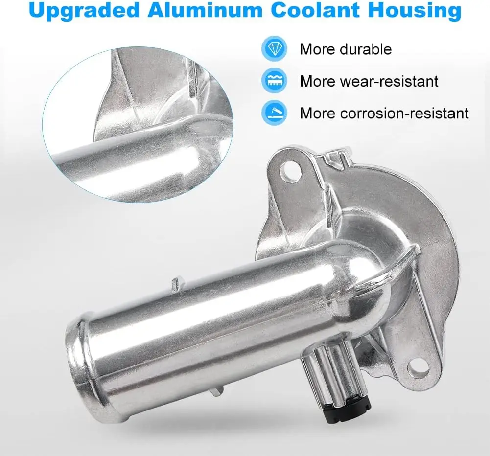 5184651AG Coolant Aluminum Thermostat Housing For Jeep Wrangler JK Grand Cherokee 2011- Dodge Durango 2011-2015 Coolant