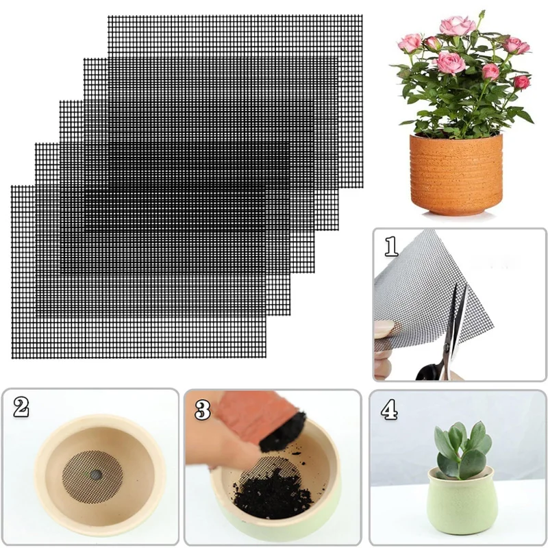 50 pezzi vaso da fiori - rete -pad, pianta - vaso