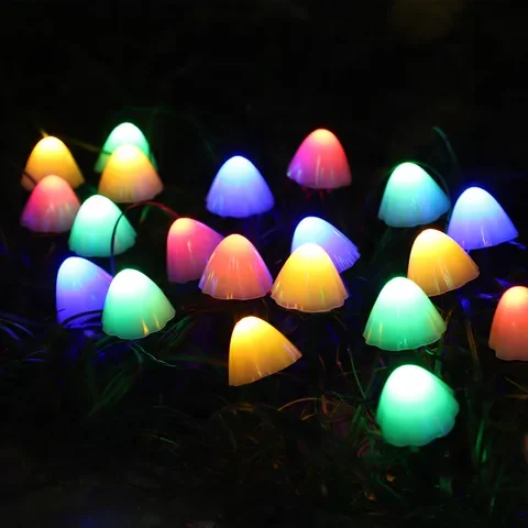 

Fairy Light Solar Light String Light Garden Decoration Mushroom Lights IP65 Waterproof Garland Patio Decor Outdoor Solar Lights