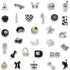 10/50PCS Ins Style Apathy Black White Simple Decals Cute Stickers Aesthetic Phone Notebook Suitcase Laptop Fridge Wall Sticker 3
