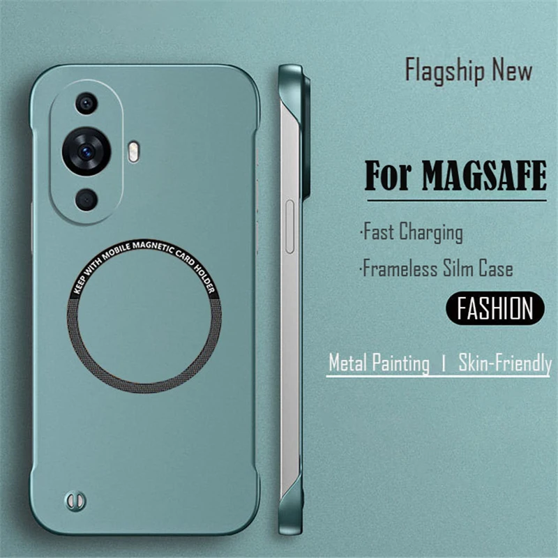 Sleek Frameless Magnetic Phone Case with Matte Finish