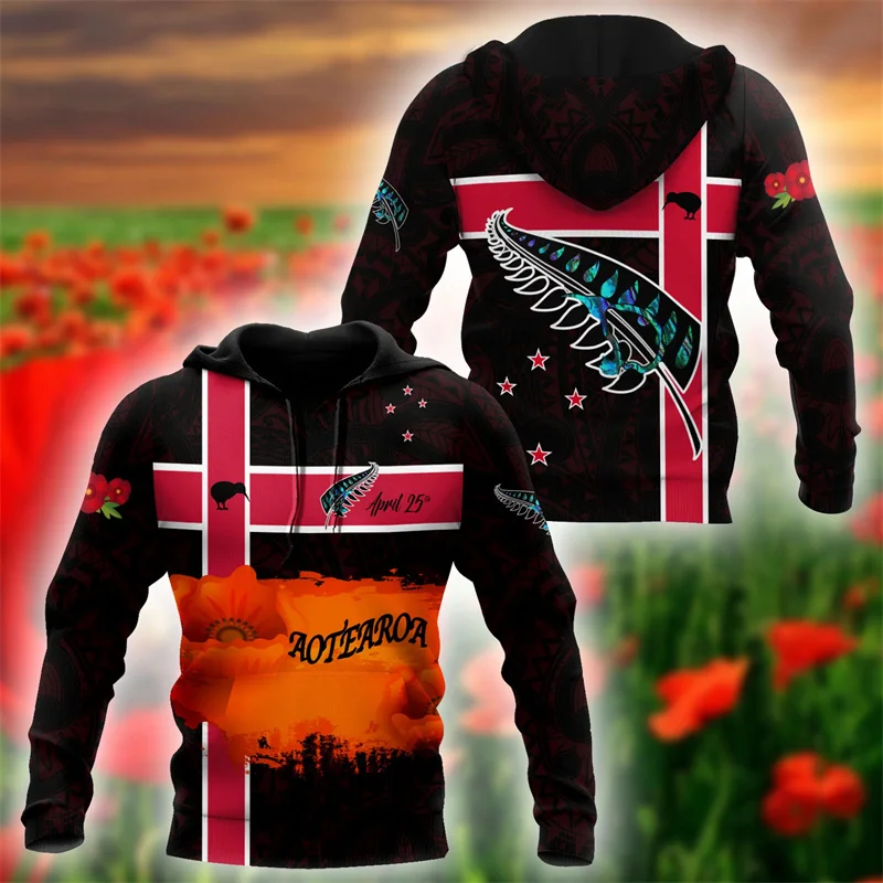 thumbnail image 1 of Sudadera con capucha con estampado 3D del mapa de Aotearoa Tui Kowhai de Nueva Zelanda para hombre, camisetas Y2k, novedad en sudaderas y sudaderas, sudaderas con capucha, abrigo deportivo, 1 of 5