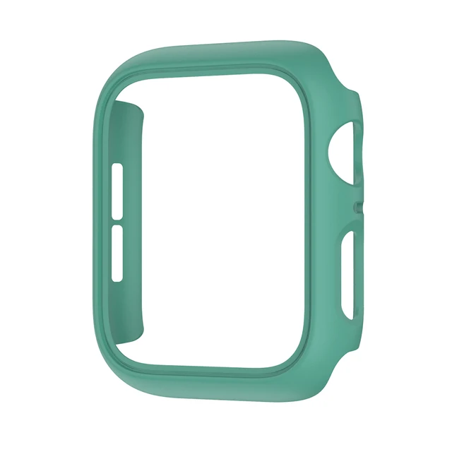 Cover for Apple Watch Case 45mm 41mm 44mm 40mm 42mm 38mm Accessories PC Protector bumper iWatch for Iwatch Series 7 SE 6 5 4 3 2 Green