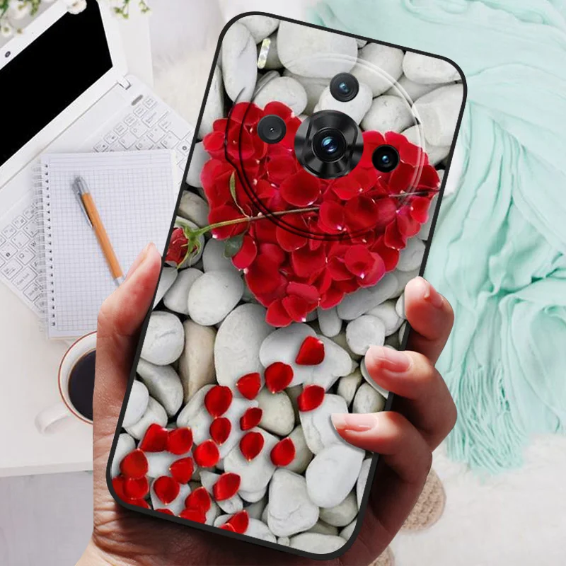 Animal-Print Silicone TPU Protective Case - Wolf and Lion Design, Shockproof Soft Bumper Cover