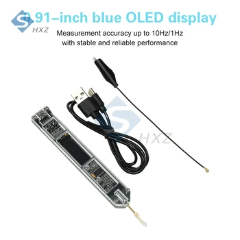 DC 5V 200Hz ~ 100MHz Penna per tester di frequenza Display OLED da 0,91 pollici Contatore di frequenza ad alta precisione Interfaccia di tipo C Test del misuratore RF